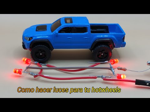 Como hacer circuito de luces led para tu Hotweels