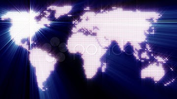 Light world map - HD - Loop. Stock Footage