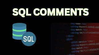 SQL COMMENTS