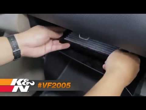 K&N Washable & Reusable Cabin Air Filter Installation for Toyota Tacoma