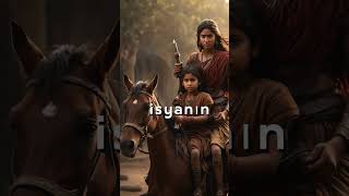 Sırtında Bebekle Savaşan Savaşçı Kraliçe