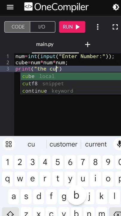 #python program to find cube of a number#programminglanguage#shorts# ...