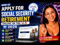 How To Apply For Social Security Retirement Online in the U.S 2026 (Step-By-Step Guide)