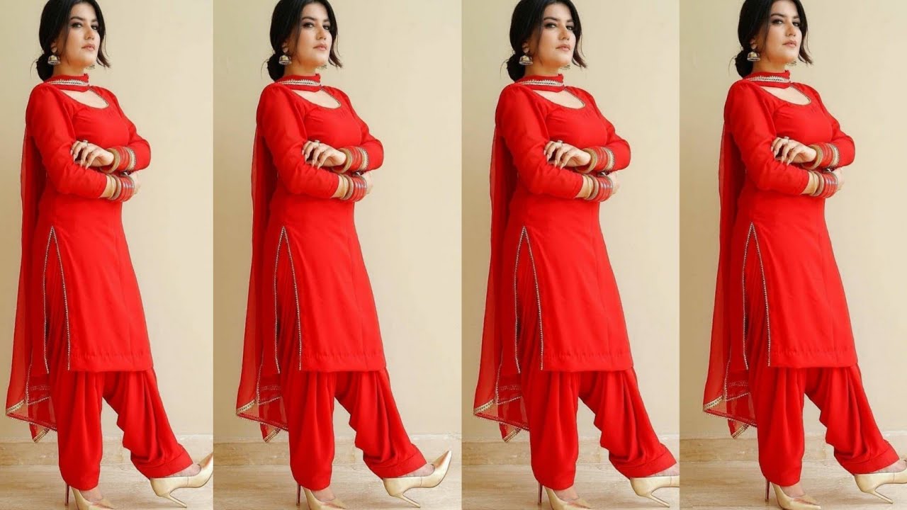 RINAZ 106 RED COLOR DESIGNER PAKISTANI PARTY WEAR WEDDING WEAR SALWAR SUIT