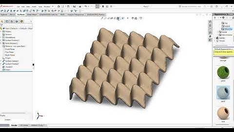 Egg tray modeling in Solidworks