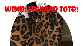WIMB COACH LEOPARD TOTE!!