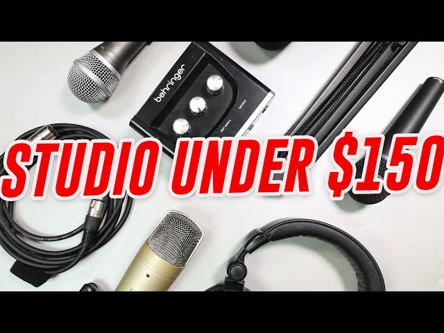 3 Full Recording Studio Setups Under $150 (Studio Setup) class=