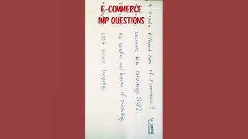 🔴E-commerce Very  Important Questions for B.Com. B.B.A, BCA, BSC, BA, BPA, etc. 2023 #all_kinds 📚📚!!