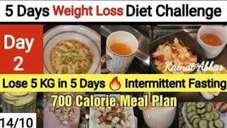 700 Calorie Diet Plan to Lose Weight fast| Indian / Pakistani Diet plan|Day 2 of my 5 days challenge
