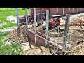 Great Job!! Techniques Skill Of Small Bulldozer Spreading And Grinding Sand On a Land