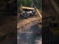 Overturned dump truck gets recovered #roadcraft #crane #shorts #youtubeshorts #fail