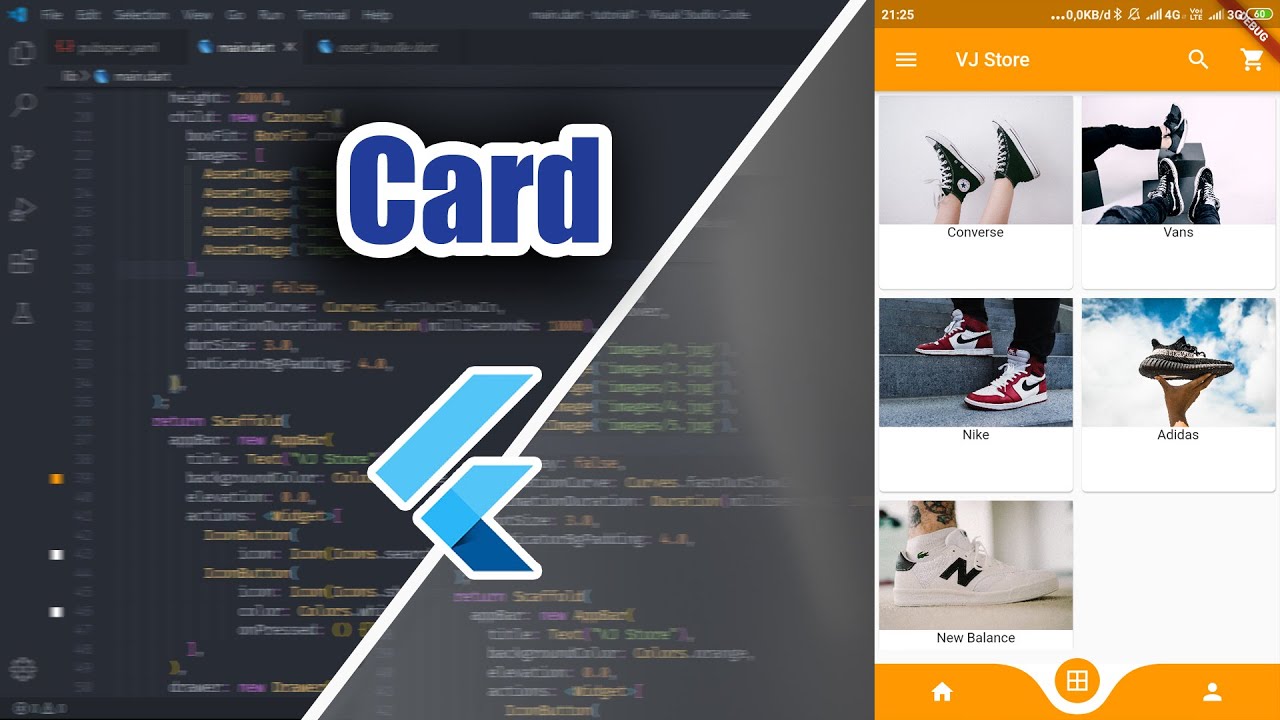 Flutter • Card and Parsing Data - YouTube