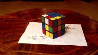 Optical Illusion with Rubik's Cube - ilusoesoptica.blogspot.com
