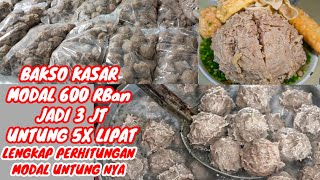 1 RESEP JADI 800 BIJI ‼️ RESEP BAKSO KASAR DAGING SAPI