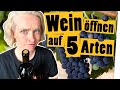 Challenge: Weinflasche öffnen ohne Korkenzieher || Das schaffst du nie!