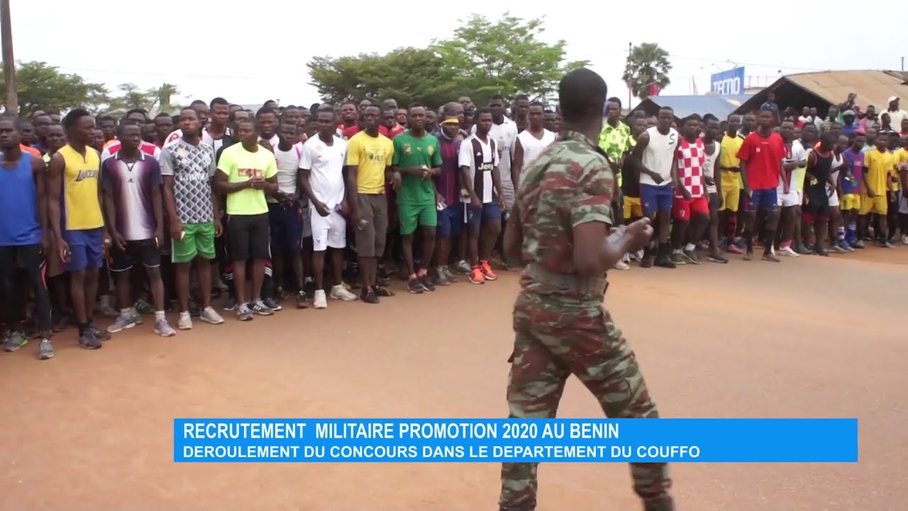 Recrutement militaire promotion 2020 au Bénin