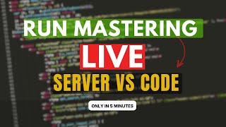 How to run live server in vs code #coding