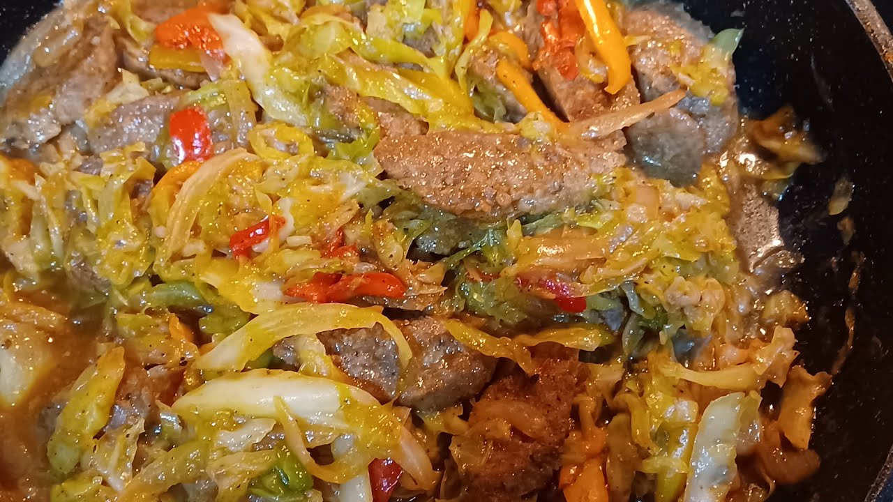 JAMAICAN STEAMED CABBAGE WITH SAUSAGE YouTube