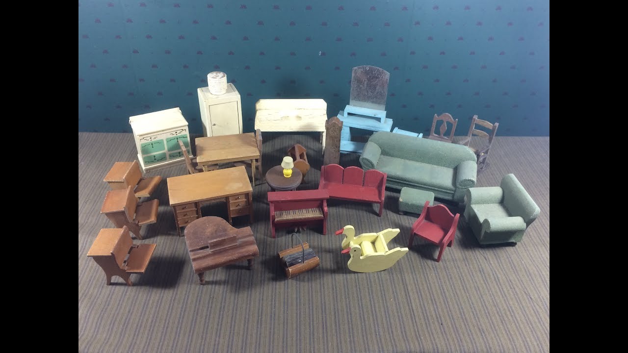 Dollhouse Furniture Vintage 1930s Strombecker Etc Auction