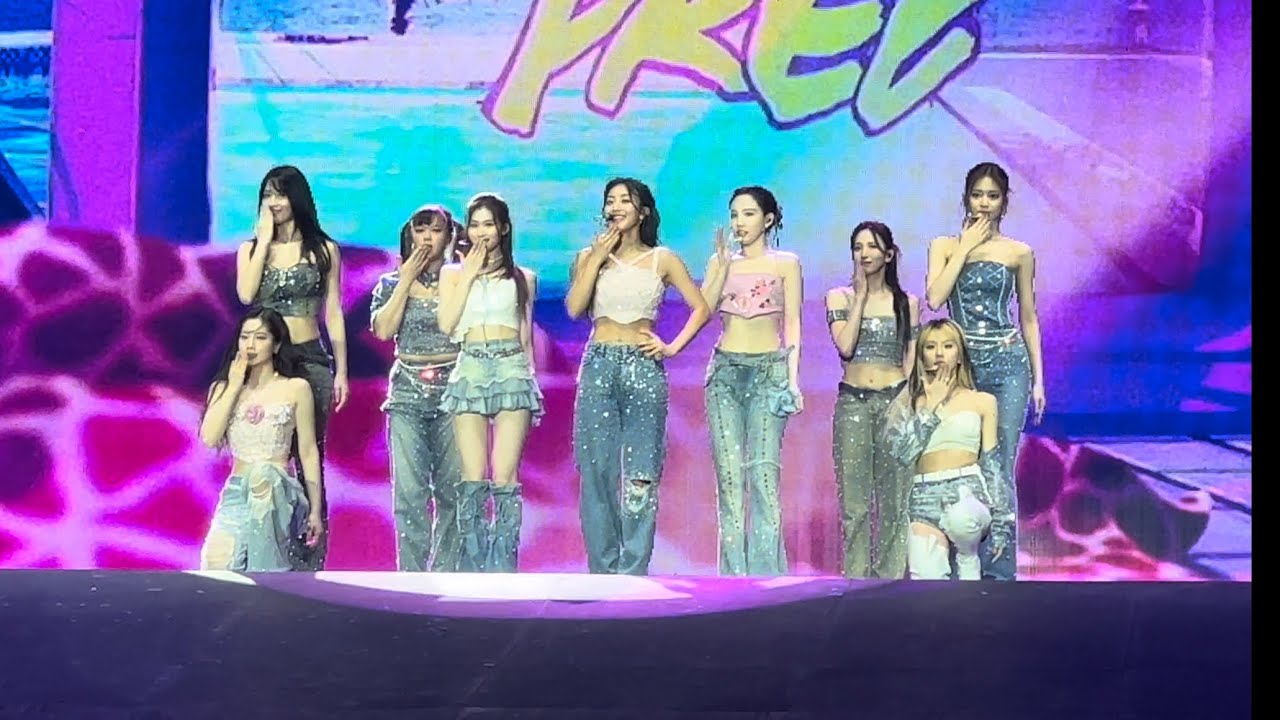 230706 - Twice Alcohol-Free - NYC MetLife (4k 60fps barricade view)