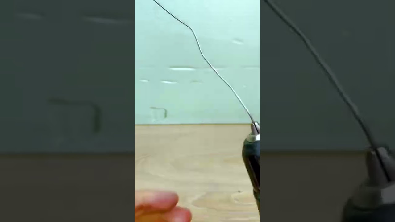 Cool way to straighten the wire easily
