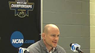 Cael Sanderson: 'If I stayed home and watched from the motel room it would make no difference.'