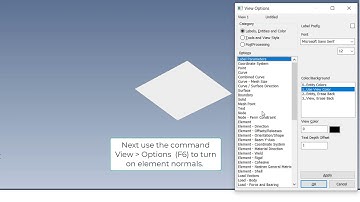 Displaying plate normals in Femap to determine top and bottom