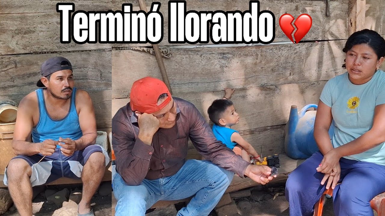 😥La esposa NO se contuvo de la TRISTEZA y llorando agradece X el tiempo de trabajo.