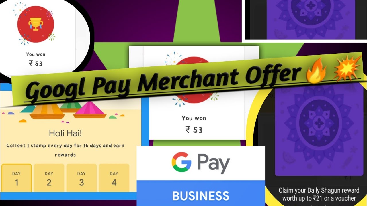 💥💥Holi Offer Googl Pay Merchant!!Earn Flat 21/ Par day ///// New Marchant Offer 2021!!💥💥💥🔥🔥🔥