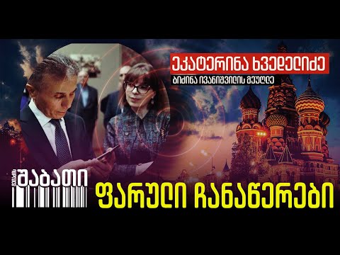 ივანიშვილის მეუღლის ფარული ჩანაწერები - როგორ ცდილობდა ეკატერინე ხვედელიძე რუსული დიპლომის მოპოვებას