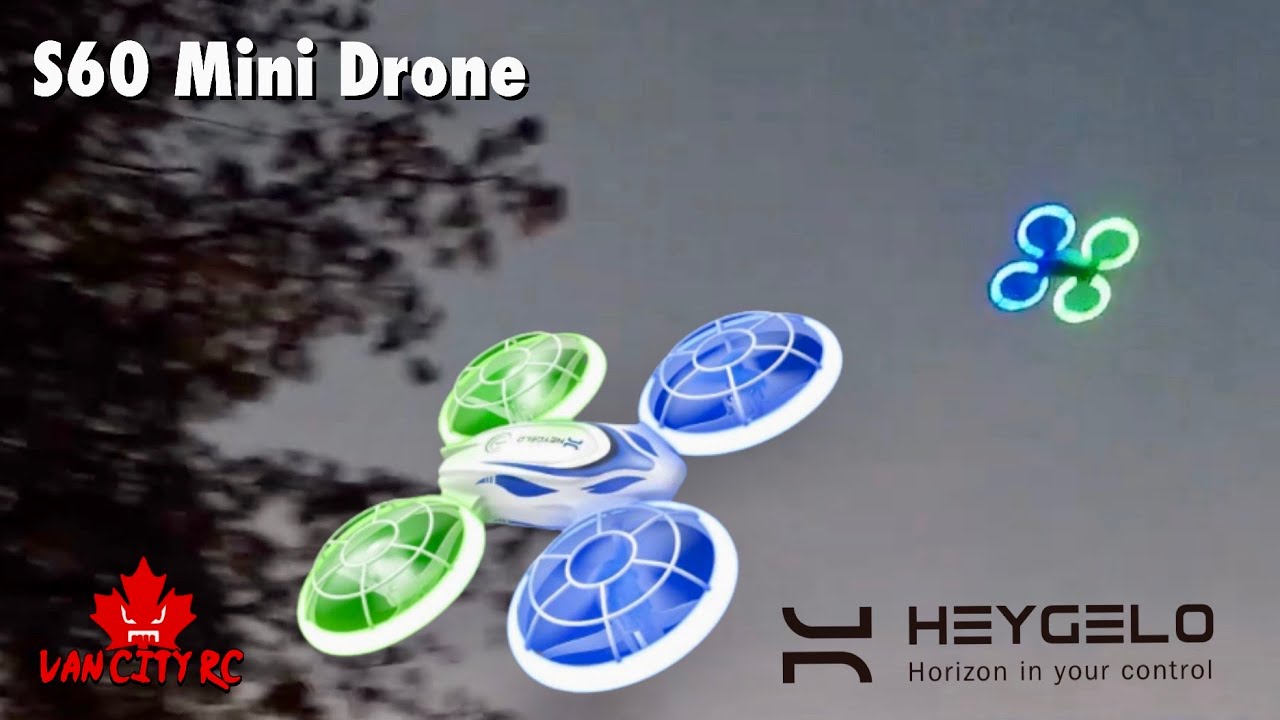 Heygelo S60 Drones pour enfants - Mini drone avec lumières LED