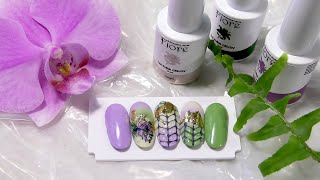 Гель лак Fiore. Как делать градиент гель лаком. Тест на клиенте. Вязаный дизайн ногтей