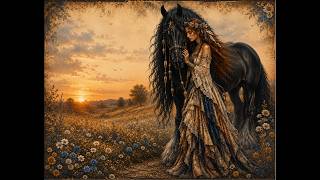 Gypsy Rose & Moonshadow | Enchanting Bohemian Horse Junk Journal Kit | Vintage Digital Flip Through