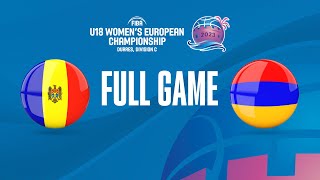 Moldova v Armenia | Full Basketball Game | FIBA U18 Women's European Championship 2023