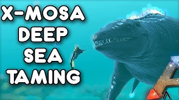 X-MOSA DEEP SEA TAMING, WE GET IT TRAPPED !! | ARK: GENESIS [EP16]