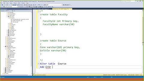 Part 13 SQL Server in Amharic Crash Course Creating Table using Script