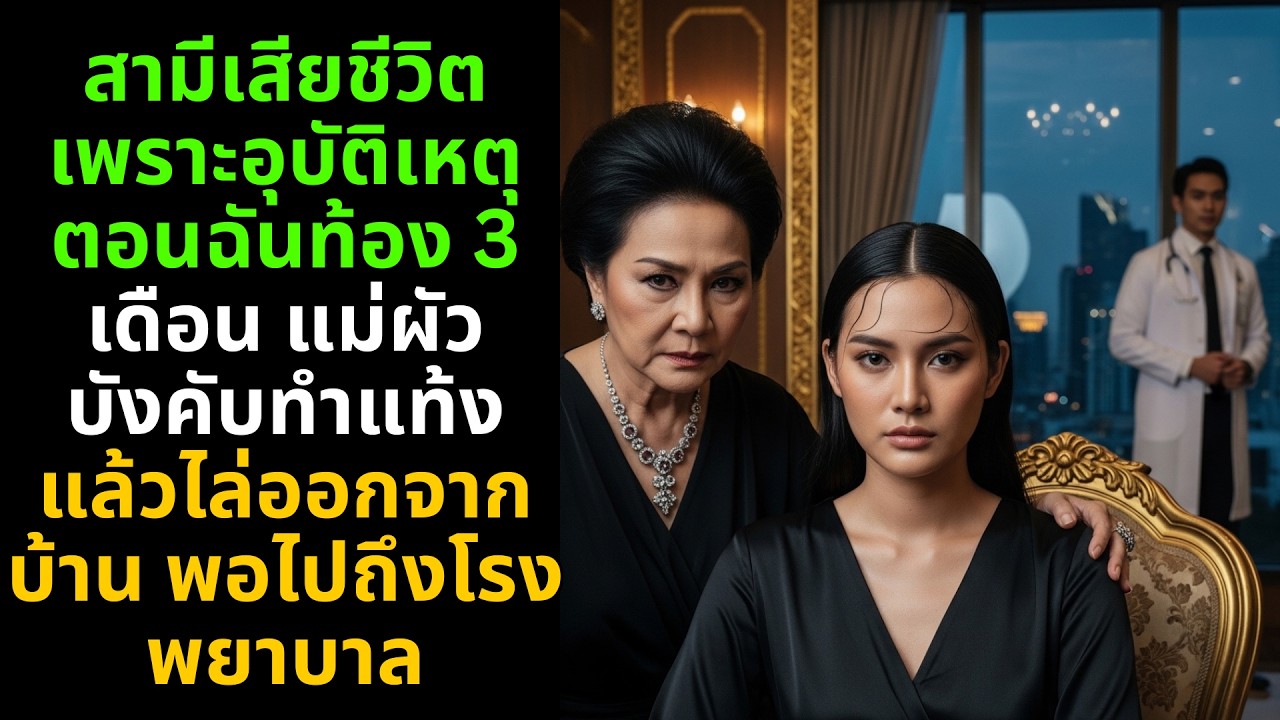 สามีเสียชีวิตตอนท้อง 3 เดือน แม่ผัวบังคับทำแท้ง แต่ความลับในโรงพยาบาลเปลี่ยนชีวิตเธอ 🌙#บทเรียนชีวิต
