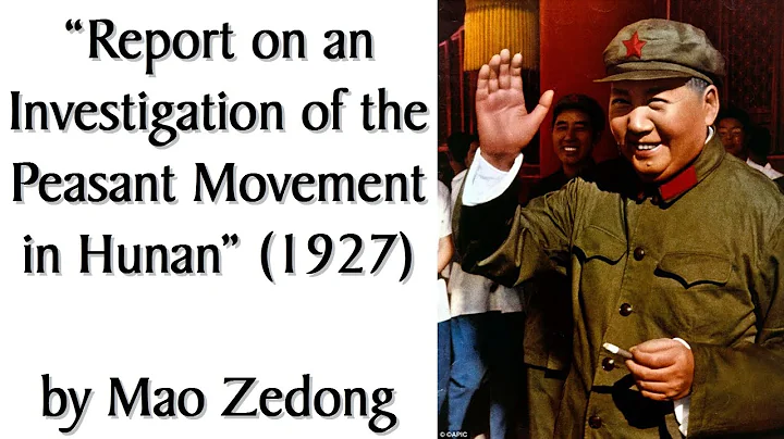 "Report on an Investigation of the Peasant Movement in Hunan" (1927) by Mao Zedong. Audiobook + Talk - DayDayNews