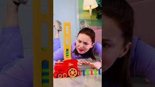 Thumbnail for She ruined my dominos! 😭 Cool train tool helps me #gadget