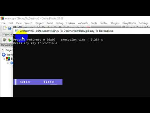 Binary to Decimal using STOI Function in C++