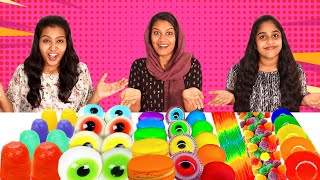 CANDY RACE WITH CLOSED EYES CHALLENGE  | EXTREME FUNNY CANDY CHALLENGE | PULLOTHI