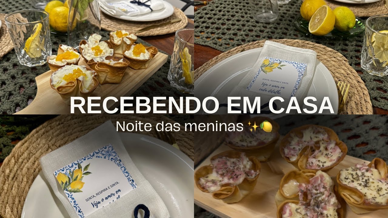 RECEBENDO AMIGAS EM CASA| Cardápio simples, mesa posta e muito amor a mesa.