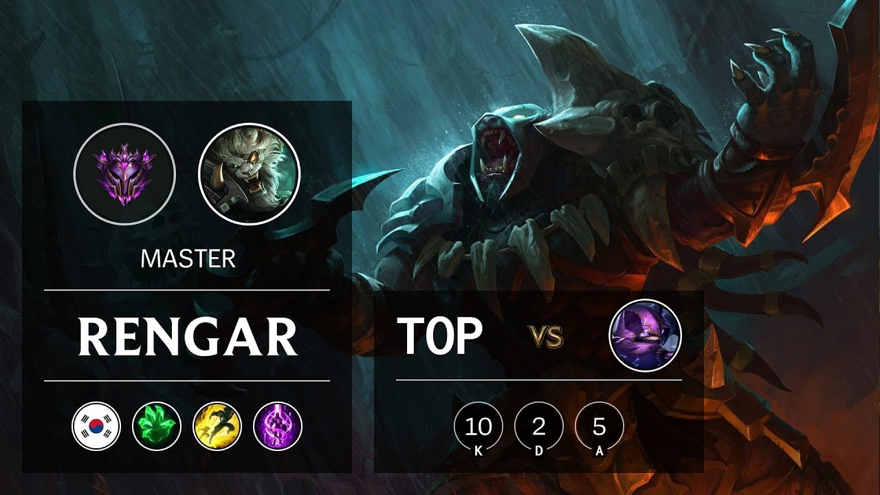 Rengar Top vs Kennen - KR Master Patch 9.17 - YouTube