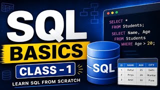 SQL Basics Full Course Class 1_SQL for Beginners in Telugu-SQL Tutorial for Freshers-SQL Tutorial