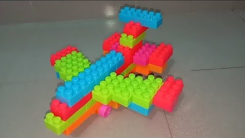 Satisfying DIY Fighter Aircraft | ASMR Building Blocks  | #buildingblocks | popular candy asmr