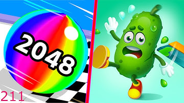 Ball Run 2048 Vs Wacky Run - Android iOS Gameplay Walkthrough - Mobile Games - 211