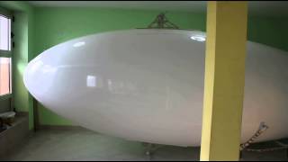 7 m outdoor RC Blimp with double cabin, control and power