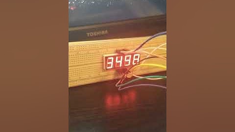 Contador 7 segmentos con 4 dígitos Raspberry Pi 3 Python