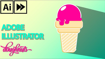 Adobe illustrator : make an ice cream flat desin