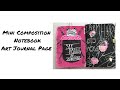 Fun & Easy Art Journal Page/ Mini Art Journal with me - Pink Bug